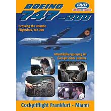 DVD Boeing 747-200 Atlantiküberquerung Frankfurt-Miami
