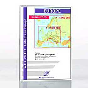 DFS Flugplatzkarte Europa 5th Edition (Europe Wall Chart)