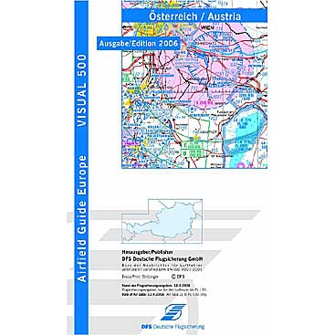 DFS VFR Karte Österreich (Visual 500) Papier 2012